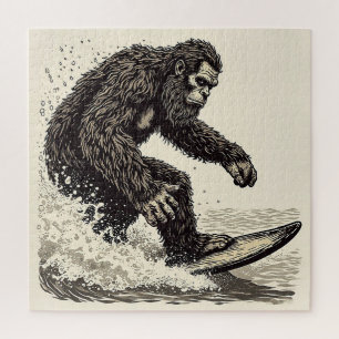 Bigfoot surfen legpuzzel