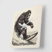 Bigfoot surfen vierkante klok (Hoek)