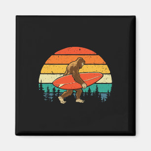 Bigfoot Surfer - Retro Surfplank Surfen Strand Magneet