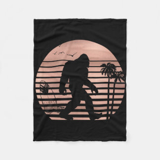 Bigfoot-surfshirt Funny zomer kleding T-shirt Ros Fleece Deken