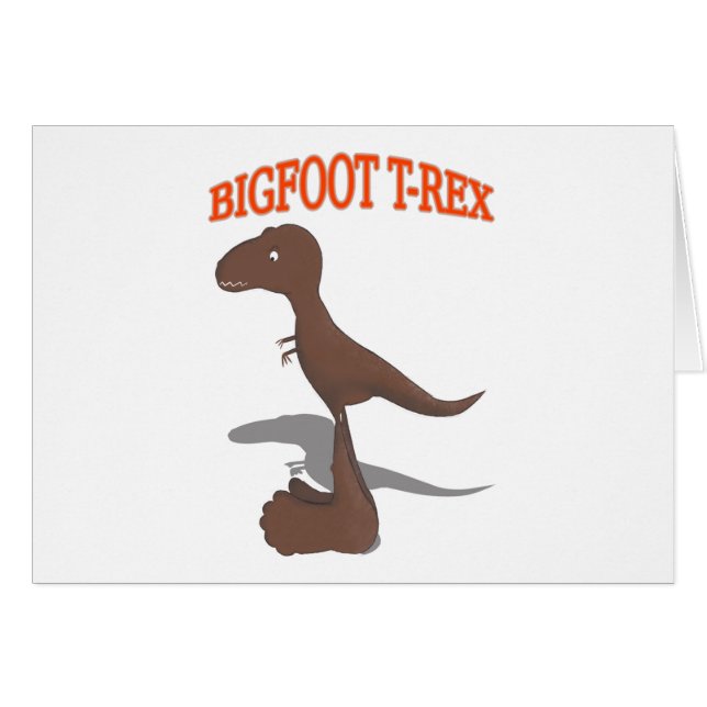 Bigfoot T-Rex Tekening (Voorkant Horizontaal)