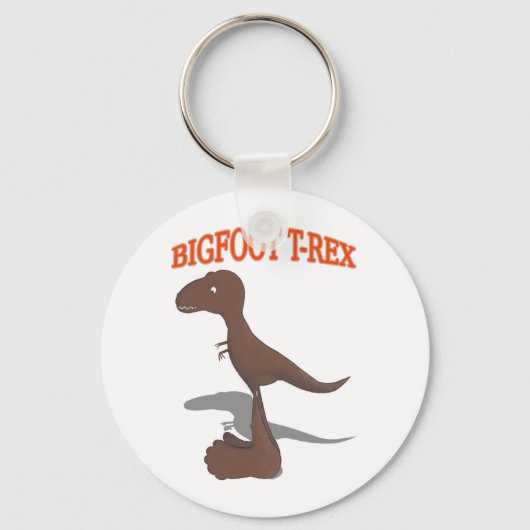 Bigfoot T-Rex Tekening Sleutelhanger (Voorkant)