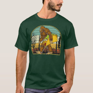 Bigfoot Taco  Retro Sunset Taco Bigfoot Lov T-shirt