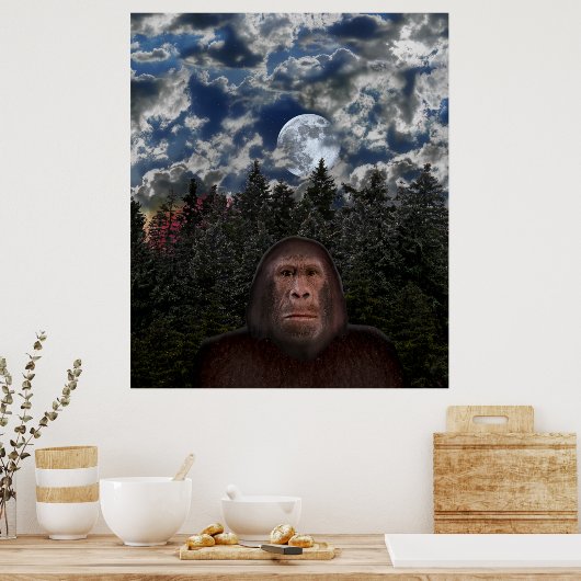 Bigfoot-teller - Herstelbaar Poster (Keuken)