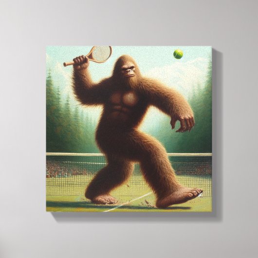 Bigfoot Tennis Canvas Afdruk (Voorkant)