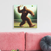 Bigfoot Tennis Canvas Afdruk (Insitu (Woonkamer))