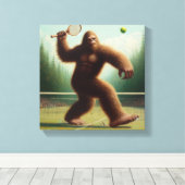 Bigfoot Tennis Canvas Afdruk (Insitu (Houten vloer))