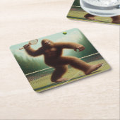 Bigfoot Tennis Kartonnen Onderzetters (Schuin)