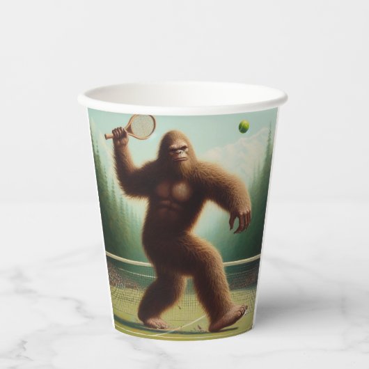 Bigfoot Tennis Papieren Bekers (Voorkant)