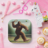 Bigfoot Tennis Papieren Bordje (Feest)