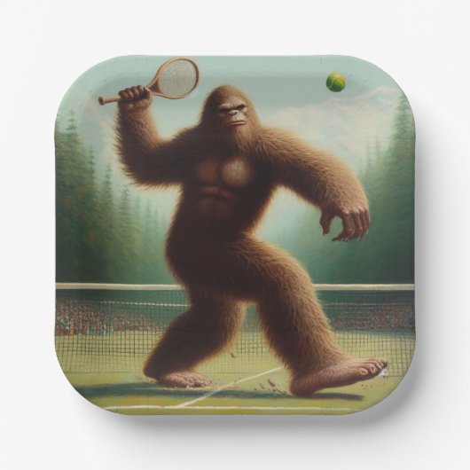 Bigfoot Tennis Papieren Bordje (Voorkant)