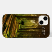 Bigfoot Tennis Player in Forest Case-Mate iPhone Case (Achterkant (horizontaal))