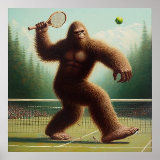 Bigfoot Tennis Poster (Voorkant)