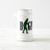 Bigfoot text & green squatch graphic bierpul (Voorkant links)