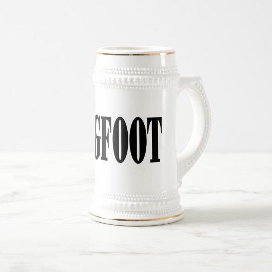 Bigfoot text & green squatch graphic bierpul (Voorkant rechts)