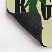 Bigfoot text & green squatch graphic muismat (Hoek)