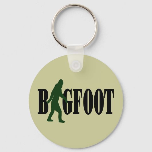 Bigfoot text & green squatch graphic sleutelhanger (Voorkant)