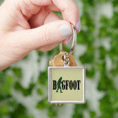 Bigfoot text & green squatch graphic sleutelhanger (Hand)