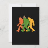 Bigfoot Thanksgiving Day Cool Sasquatch Herfst Aut Kaart (Voorkant)
