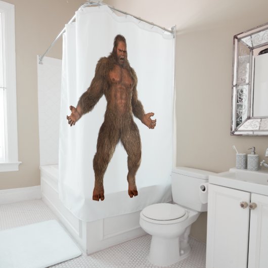 "Bigfoot This" douchegordijn (In situ)