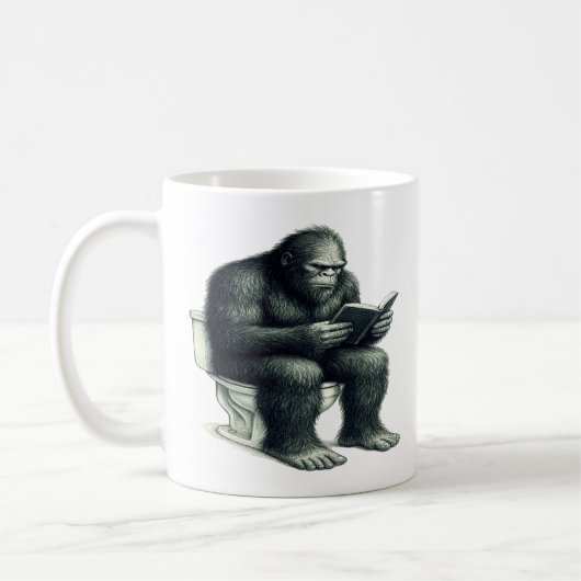 Bigfoot Toilet Koffiemok (Links)