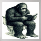 Bigfoot Toilet Poster (Voorkant)