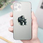 Bigfoot Toilet  Sticker (Telefoon)