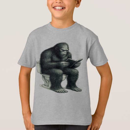 Bigfoot Toilet T-shirt (Voorkant)