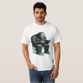 Bigfoot Toilet T-shirt (Voorkant volledig)