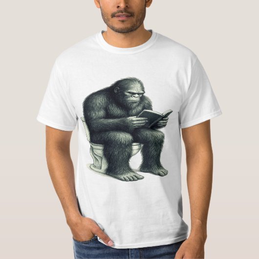 Bigfoot Toilet T-shirt (Voorkant)