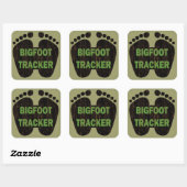 Bigfoot Tracker Vierkante Sticker (Vel)