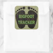 Bigfoot Tracker Vierkante Sticker (Tas)