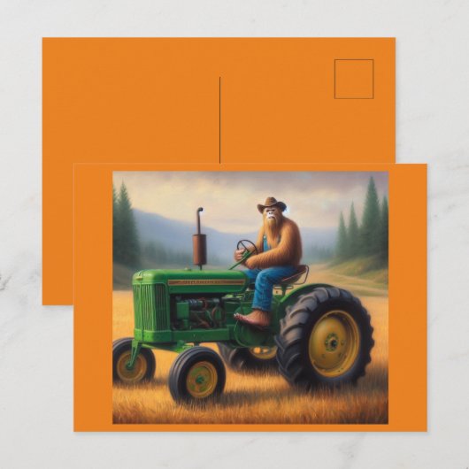 Bigfoot Tractor Briefkaart (Voorkant / Achterkant)