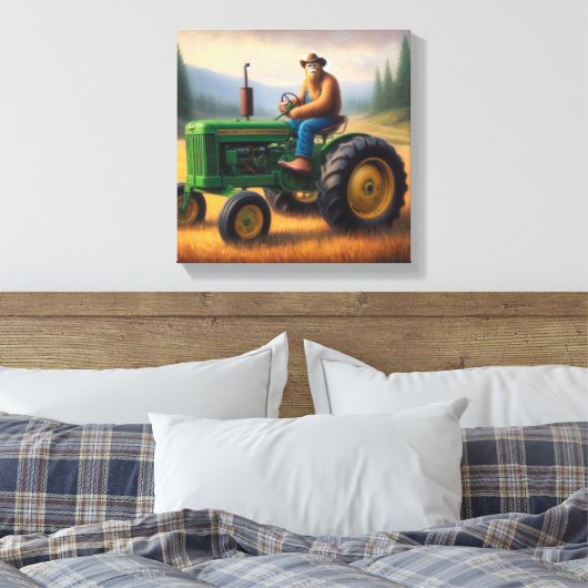 Bigfoot Tractor Canvas Afdruk (Insitu (Slaapkamer))