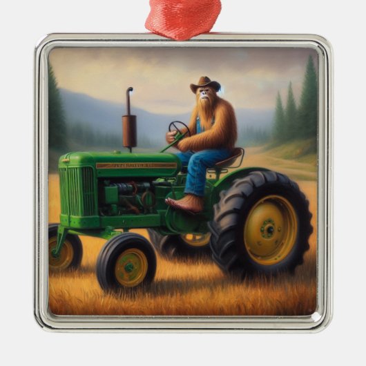 Bigfoot Tractor Metalen Ornament (Voorkant)