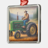 Bigfoot Tractor Metalen Ornament (Links)