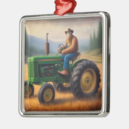Bigfoot Tractor Metalen Ornament (Links)