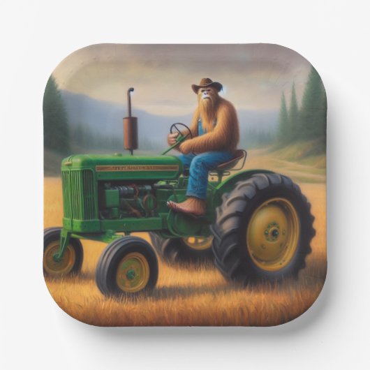 Bigfoot Tractor Papieren Bordje (Voorkant)