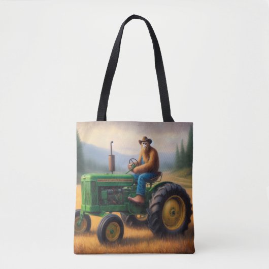 Bigfoot Tractor Tote Bag (Voorkant)