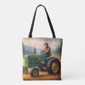Bigfoot Tractor Tote Bag (Achterkant)
