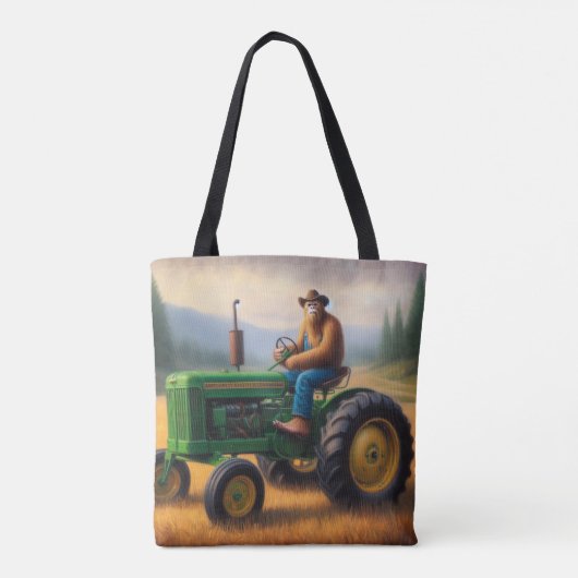 Bigfoot Tractor Tote Bag (Achterkant)