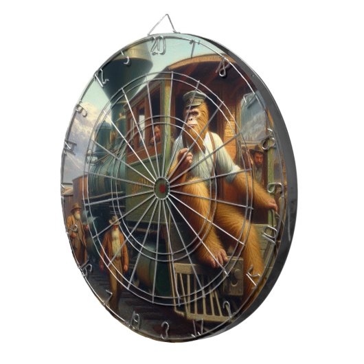 Bigfoot Train Engineer Dartbord (Voorkant Rechts)