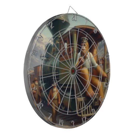 Bigfoot Train Engineer Dartbord (Voorkant Links)