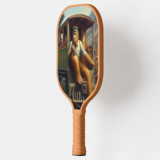 Bigfoot Train Engineer Pickleball Paddle (Links)