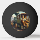 Bigfoot Train Engineer Pingpongbal (Voorkant)