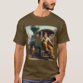 Bigfoot Train Engineer T-shirt (Voorkant)