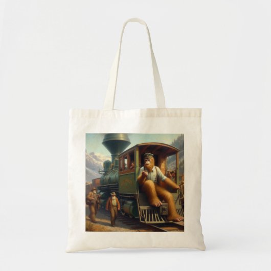 Bigfoot Train Engineer Tote Bag (Voorkant)