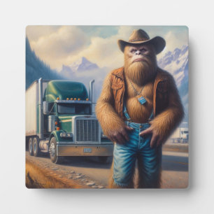 Bigfoot Truck Driver Fotoplaat