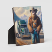 Bigfoot Truck Driver Fotoplaat (Voorkant)
