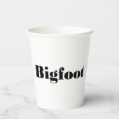Bigfoot Truck Driver Papieren Bekers (Achterkant)
